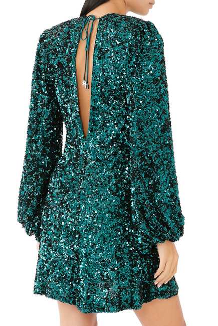 Sequin Mini Flowy Dress