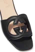 Interlocking G Cut-Out Slide Sandal