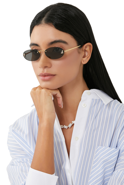 Fendi First Oval Sunglasses
