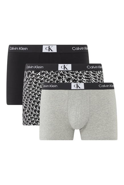 Cotton Stretch Trunks, Set of 3