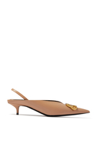 Square Knife BB 20 Slingback Mules