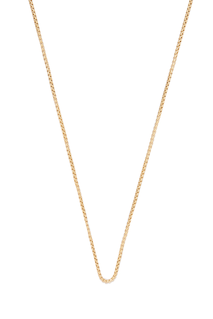 David Yurman Men's 18K Gold Box Chain Necklace, 24