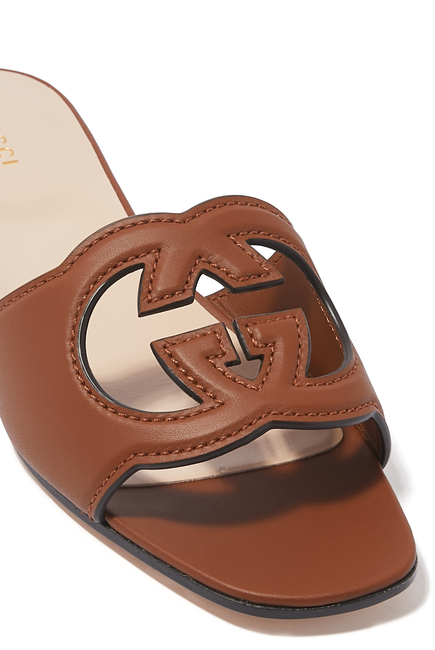 Interlocking G Cut-Out Sandals