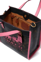 Field Tote 22 in Horse & Carriage Print Canvas