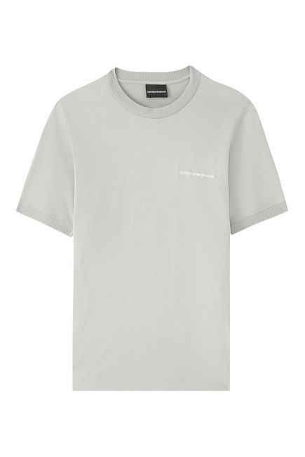 Ribbed Logo T-Shirt