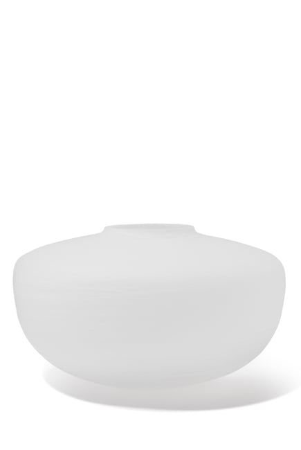 White Boulder Vase