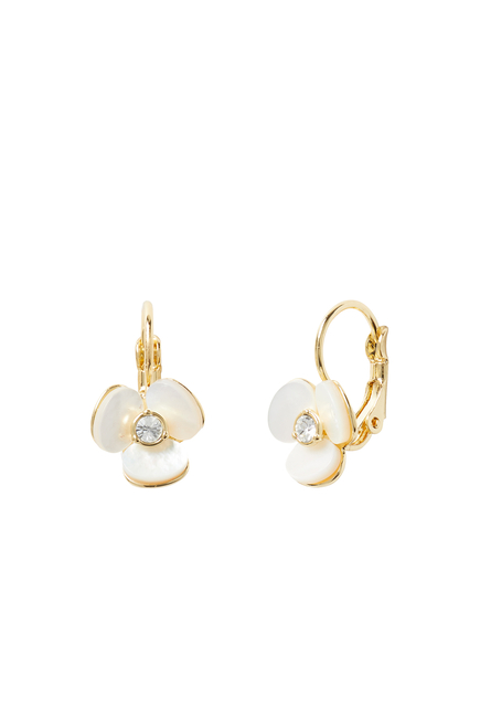 Disco Pansy Leverback Earring