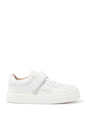 Lauren Touch-Strap Leather Sneakers