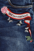 Logo Embroidered Jeans