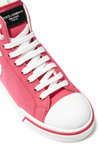 Kids High-Top Logo Sneakers