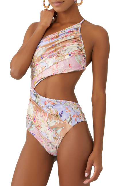 Cira Spliced One-Piece Swimsuit