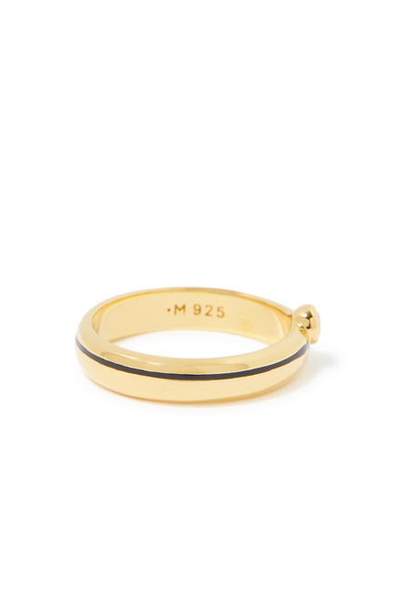 Byline Stacking Band Ring, 18k Gold-Plated Sterling Silver
