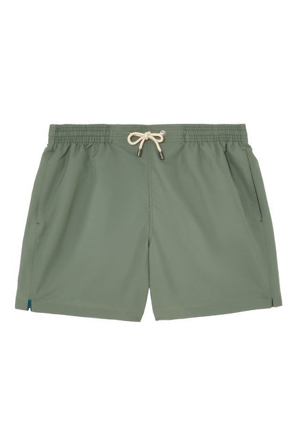 Recycled-Fiber Shell Swim Shorts