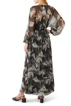 Meadow And Horses Print Silf Dress