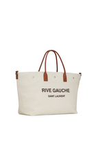 Rive Gauche Maxi Canvas Shopping Bag