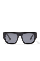 Logo Square-Frame Sunglasses