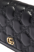 GG Matelassé Leather Chain Wallet