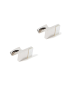 Rectangular Cufflinks With Mother-Of-Pearl Insert