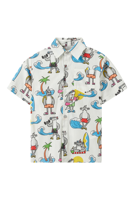 Kids Cotton Sharks Shirt