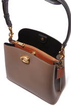 Willow Pebble Leather Bucket Bag