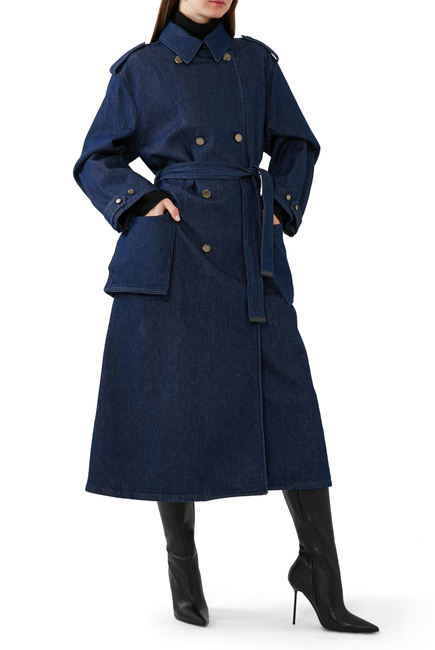 Denim Trench Coat