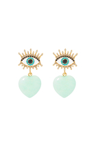 Heart Eye Drop Earrings