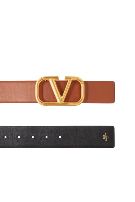 VLogo Signature Leather Belt