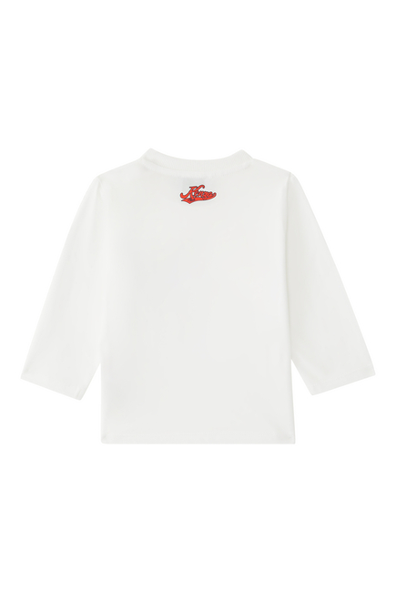 Kids Varsity Logo Long Sleeve Top