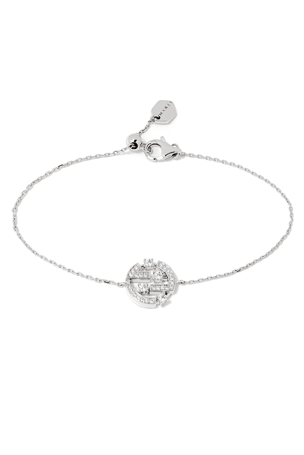 Avenues Diamond Chain Bracelet in 18kt White Gold
