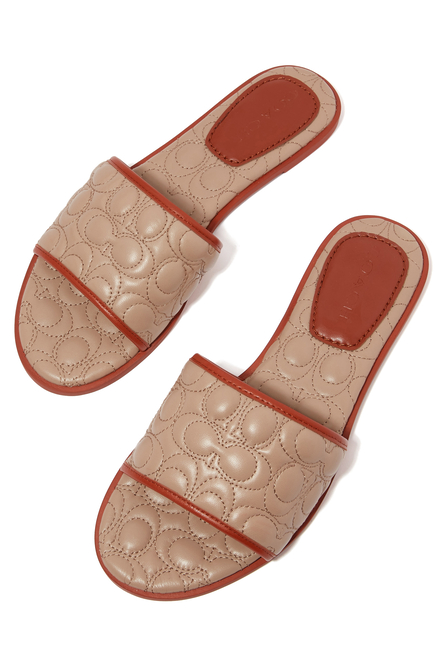 Olivea Leather Slides