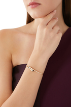 Cleo Slim Slip-On Bracelet, 18k Yellow Gold with Black Onyx & Diamonds