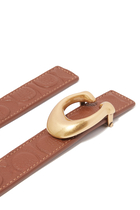 Sculpted Signature Buckle Cut-To-Size Reversible Belt