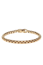 Box Chain Bracelet, 18k Yellow Gold