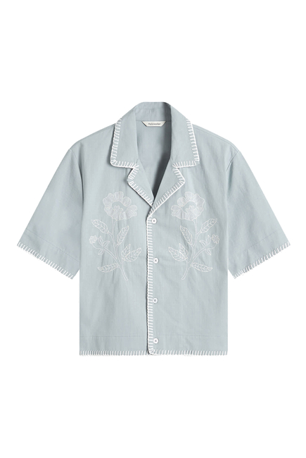 Gorti Cropped Embroidery Shirt