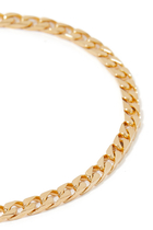 4mm Cuban Chain Bracelet, 14k Yellow Gold-Plated Sterling Silver