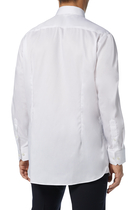White Cotton-Twill Shirt