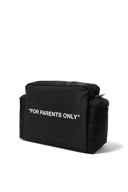 Off-White For Parents Only Diaper Bag