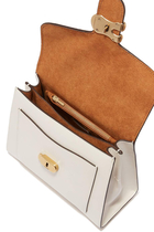 Tabby Top Handle Mix Leather Bag
