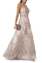 Sleeveless Embellished Maxi Gown