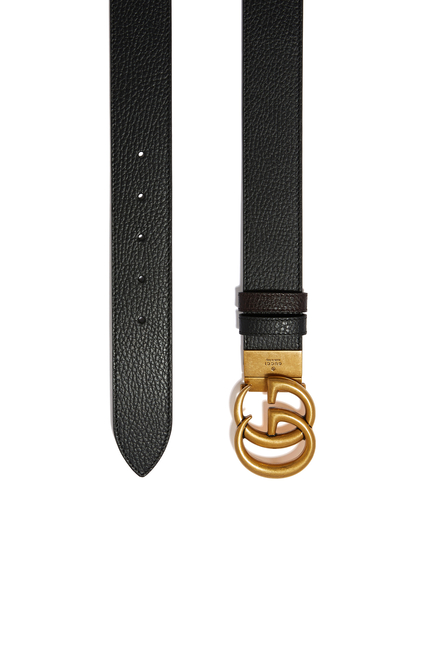 Reversible Double G Leather Belt