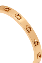 Signature Logo Bracelet, Gold-Plated Brass