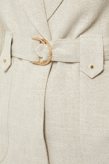 Torres Linen Belted Waist Blazer