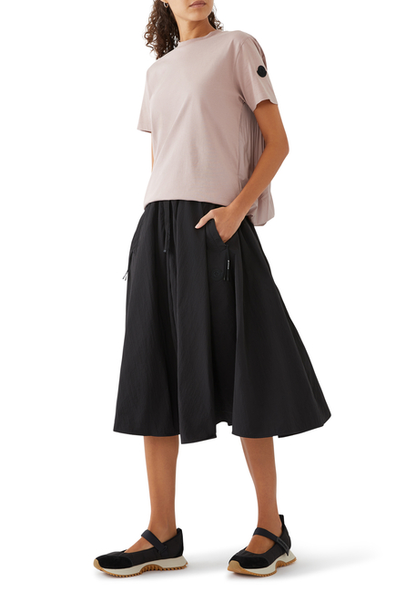 Nylon Midi Skirt