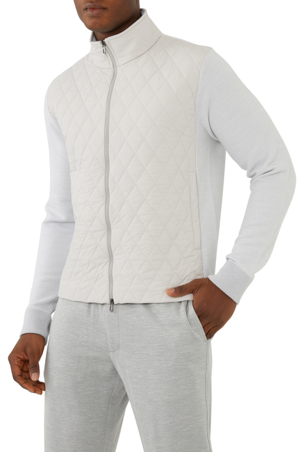 Knitted Padded Cardigan