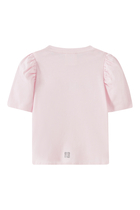 Kids Logo-Print T-Shirt with Puffy Sleeves