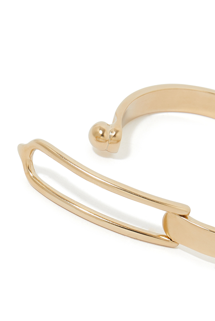 Boucle Bracelet, 24k Gold-Plated Brass