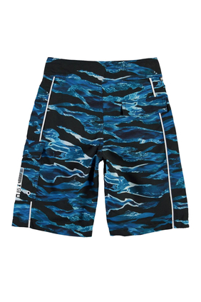 Camo Waves Swim Shorts