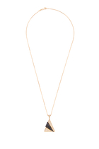 Neutra Aztec Pendant Necklace, 18k Mixed Gold, Diamonds & Black Onyx