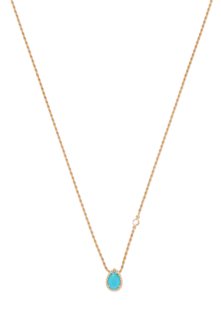 Serpent Bohème Turquoise Diamond Necklace