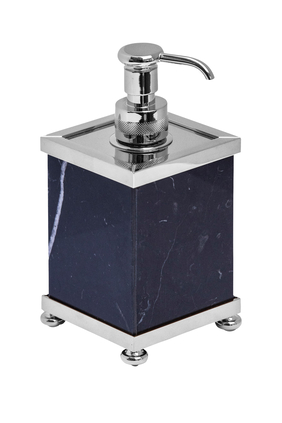 Marble Black Chrome Soap Dispenser